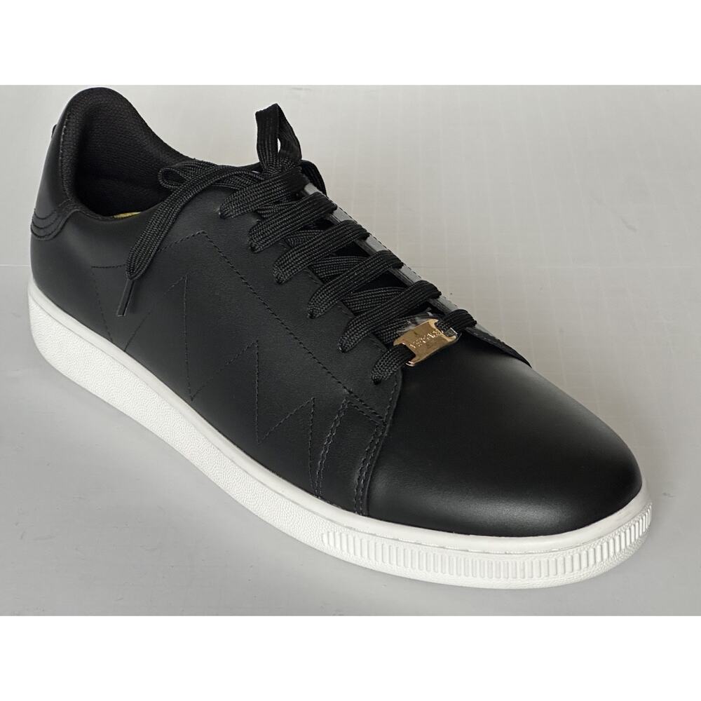 Versace Medusa Men's Black Leather Sneakers 9.5 US (42.5 Euro) 1016936 NIB